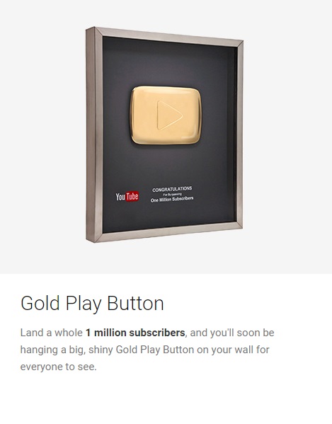 Gold Play Button